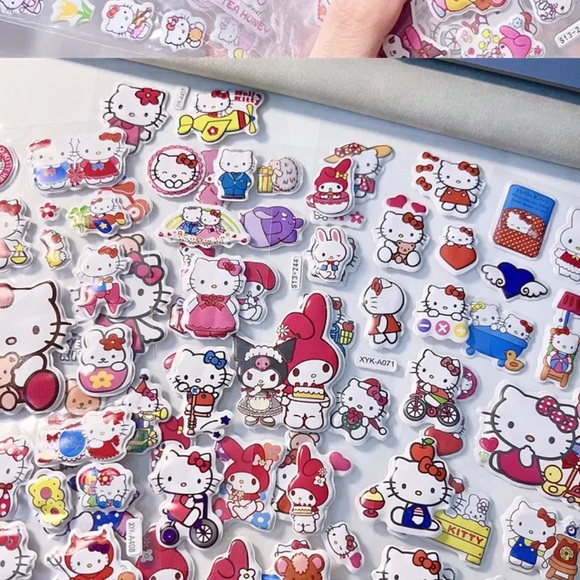 ⭐️ -Stickers my Melody hello kitty puffy Sanrio lot​ - Picture 4 of 7